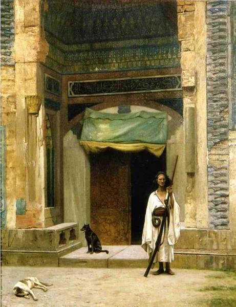 Door Of The Green Mosque by Jean-léon Gérôme