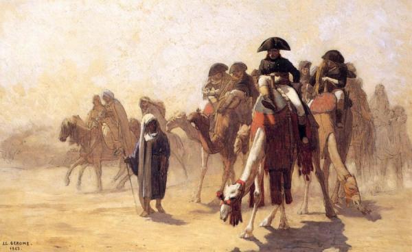 General Bonaparte With His Military Staff In Egypt by Jean-léon Gérôme