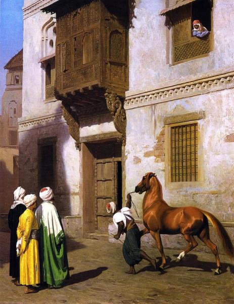 Horse Merchant In Cairo by Jean-léon Gérôme