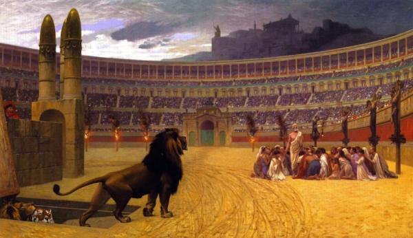 Last Prayers Of The Christian Martyrs by Jean-léon Gérôme