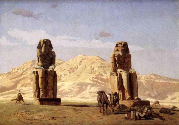 Memnon And Sesostris, (study) by Jean-léon Gérôme