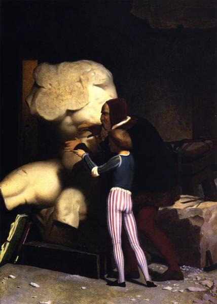Michelangelo (in His Studio) by Jean-léon Gérôme