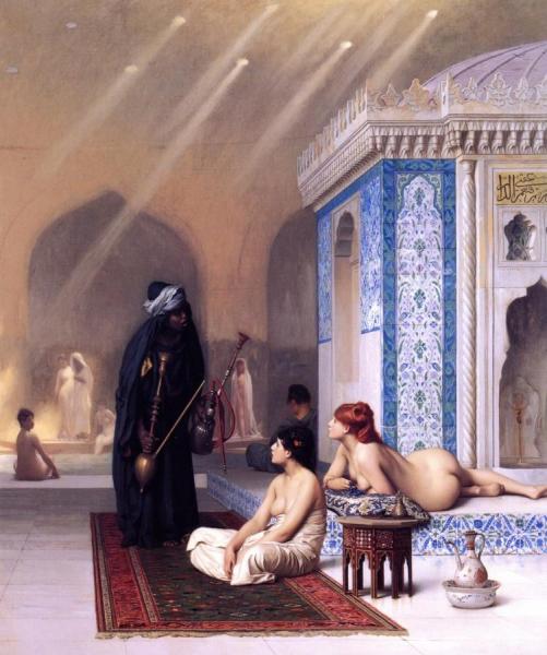 Pool In A Harem by Jean-léon Gérôme