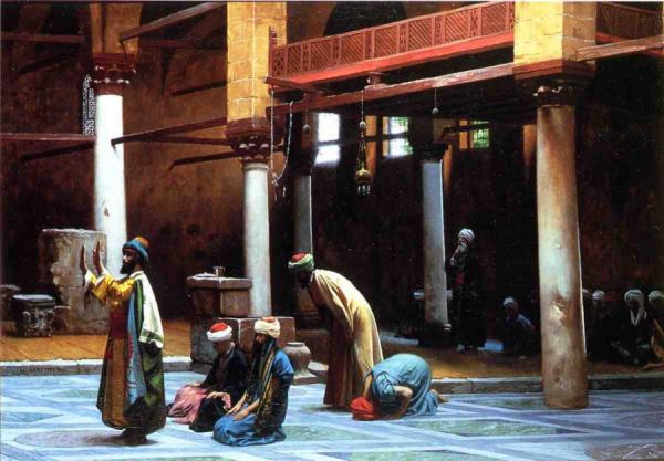 Prayer In A Mosque by Jean-léon Gérôme