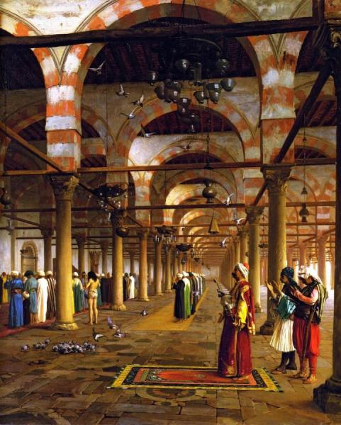 Prayer In The Mosque by Jean-léon Gérôme