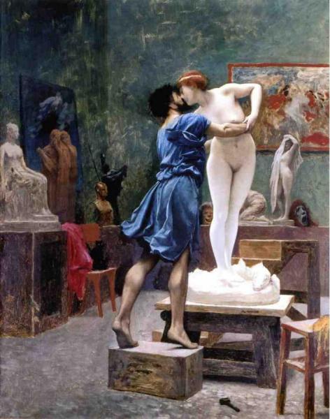 Pygmalion And Galatea (study) by Jean-léon Gérôme