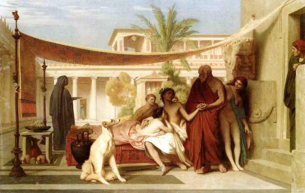 Socrates Seeking Alcibiades In The House Of Aspasia by Jean-léon Gérôme