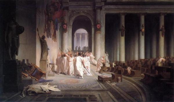 The Death Of Caesar by Jean-léon Gérôme