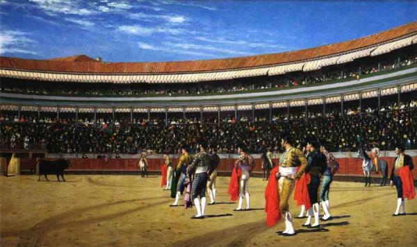 The Entrance Of The Bull by Jean-léon Gérôme