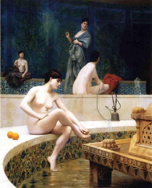 Jean-léon Gérôme The Harem Bathing