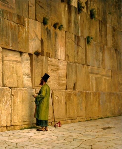 The Wailing Wall(1880) by Jean-léon Gérôme