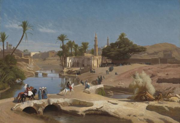 View Of Medinet El-fayoum by Jean-léon Gérôme