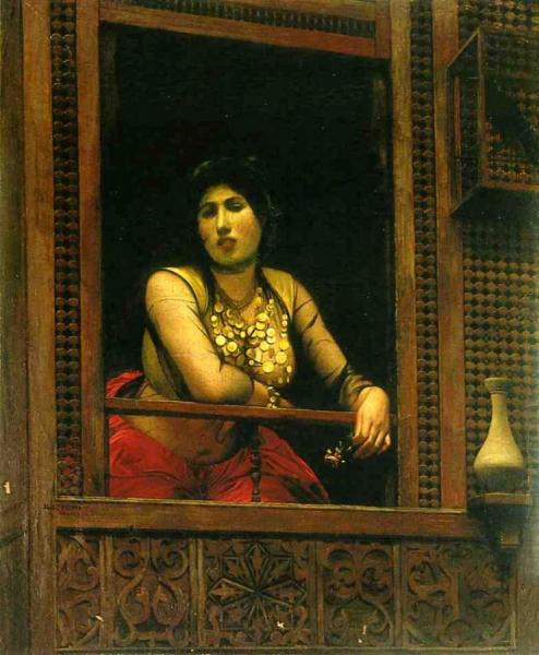 Woman At Her Window by Jean-léon Gérôme