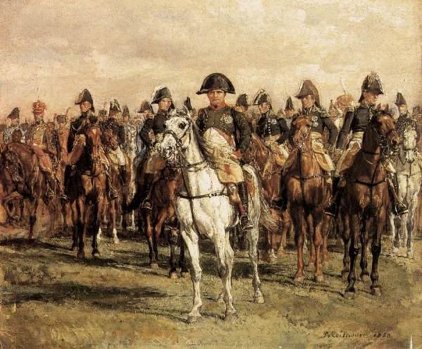 Napoleon And His Staff by Jean Louis Ernest Meissonier Oil Painting Reproductions