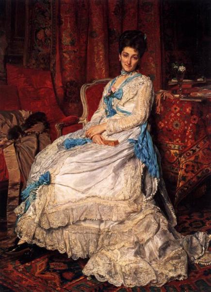 Portrait Of Marquesa De Manzanedo by Jean Louis Ernest Meissonier Oil Painting Reproductions