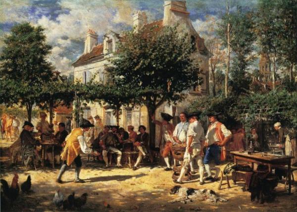 Sunday In Poissy by Jean Louis Ernest Meissonier