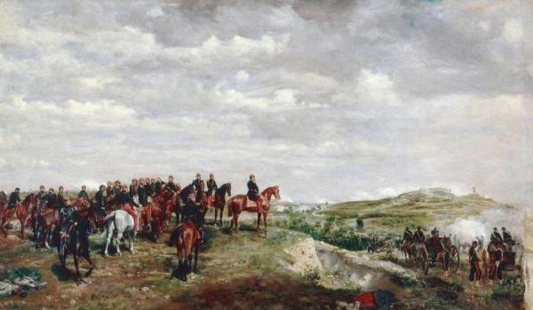 The Emperor Napoleon Iii At The Battle Of Solferino by Jean Louis Ernest Meissonier
