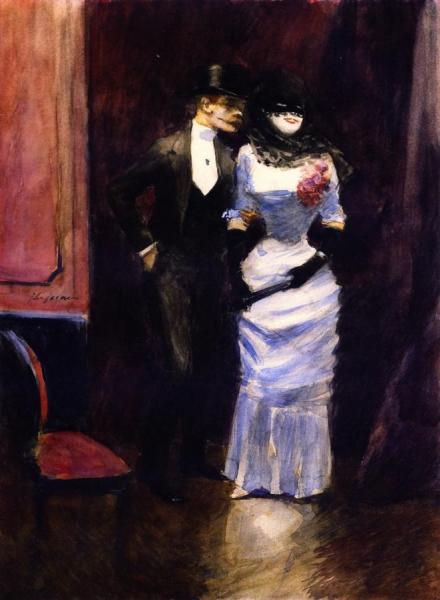 At The Masked Ball by Jean-louis Forain