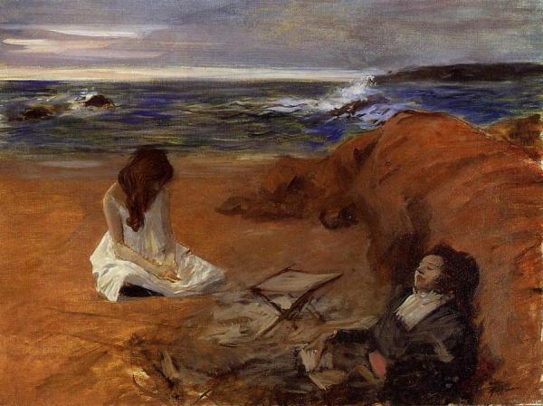 The Beach by Jean-louis Forain