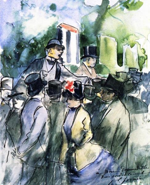 The Bookmaker by Jean-louis Forain Oil Painting Reproductions