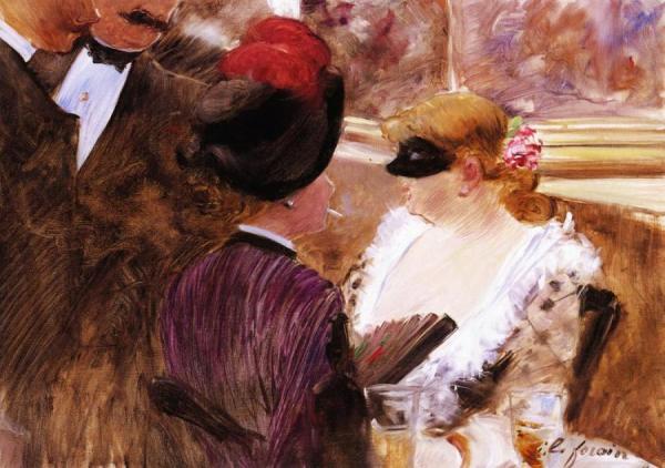 The Box by Jean-louis Forain Oil Painting Reproductions