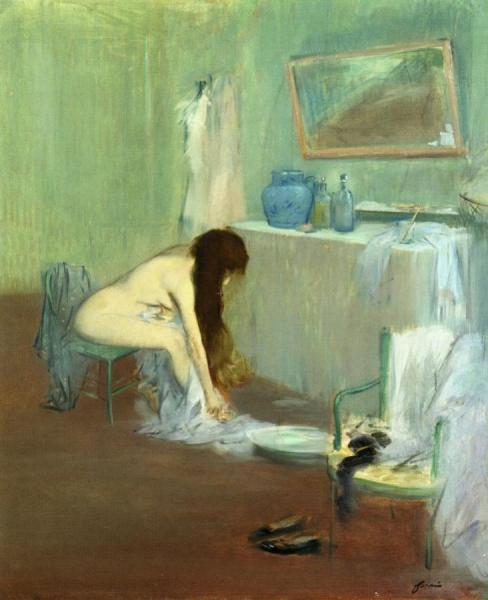 Woman At Her Toilette by Jean-louis Forain
