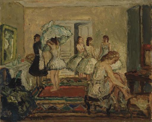 Danseuses Dans La Loge by Jean Louis Marcel Cosson