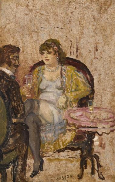 La Conversation by Jean Louis Marcel Cosson