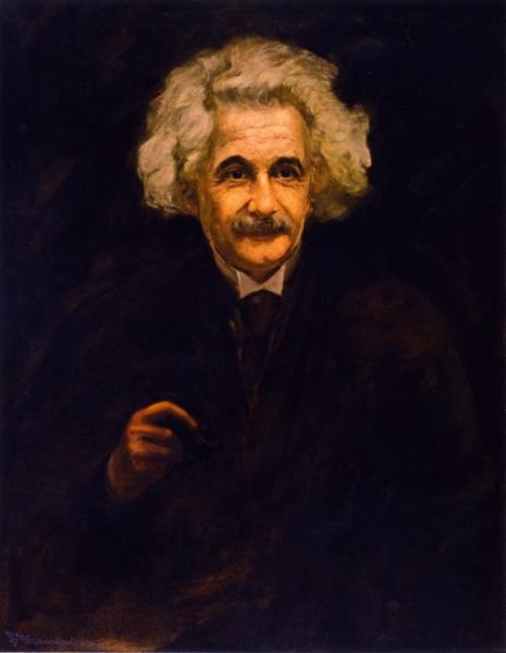 Albert Einstein by Jean Mannheim Oil Painting Reproductions