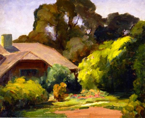 Cottage In The Woods by Jean Mannheim