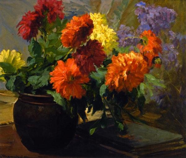 Dahlias by Jean Mannheim