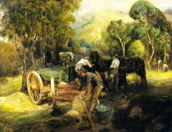 Dairy Farm In The Arroyo Seco by Jean Mannheim