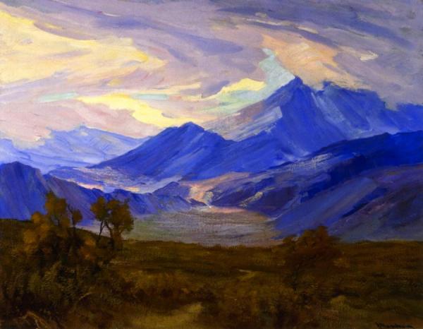 Effect, Santa Rosa Mountains (study) by Jean Mannheim