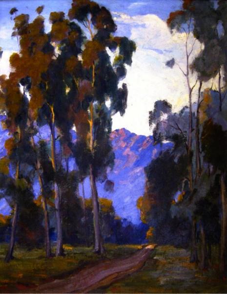 Eucalyptus And Path by Jean Mannheim