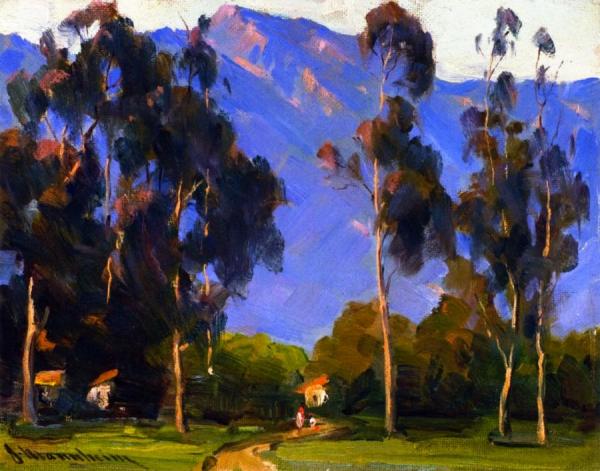 Eucalyptus Landscape by Jean Mannheim Oil Painting Reproductions