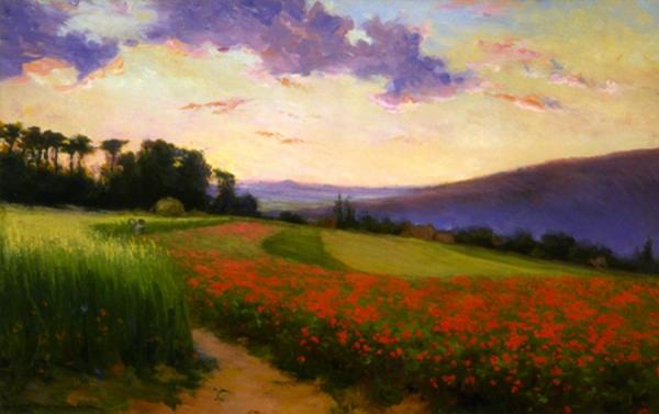 Field Of Poppies by Jean Mannheim