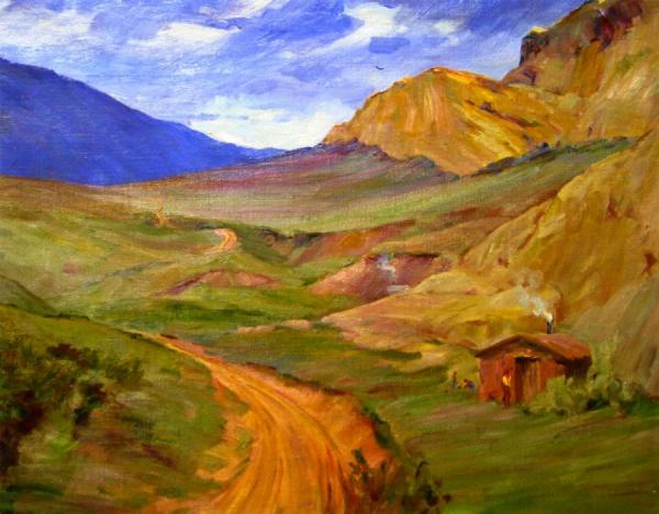 Home Of The Outlaw by Jean Mannheim Oil Painting Reproductions