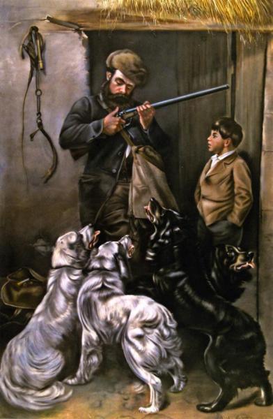 Hunter And Boy by Jean Mannheim