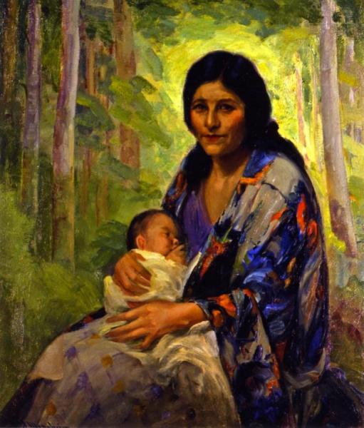 Indian Madonna by Jean Mannheim