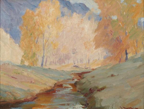 Landscape With Creek by Jean Mannheim
