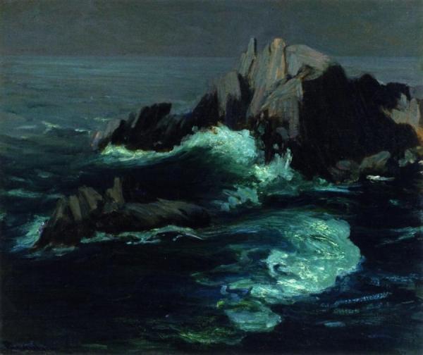 Moonlit Seascape by Jean Mannheim