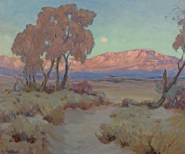 Moonrise, Coachella Valley by Jean Mannheim