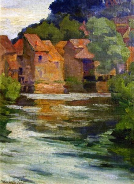 Old French Mill by Jean Mannheim
