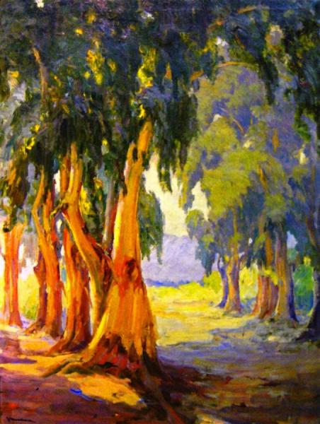 On The Road To San Gabriel by Jean Mannheim Oil Painting Reproductions