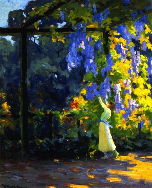 Our Wisteria by Jean Mannheim Oil Painting Reproductions