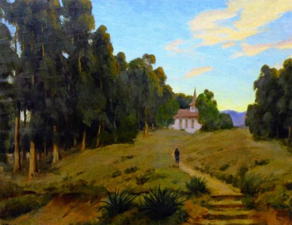 Pathway To The Church by Jean Mannheim
