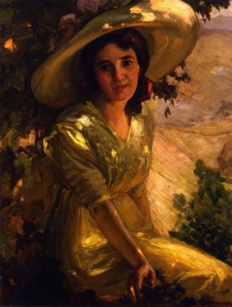 Portrait Of Miss Smith by Jean Mannheim