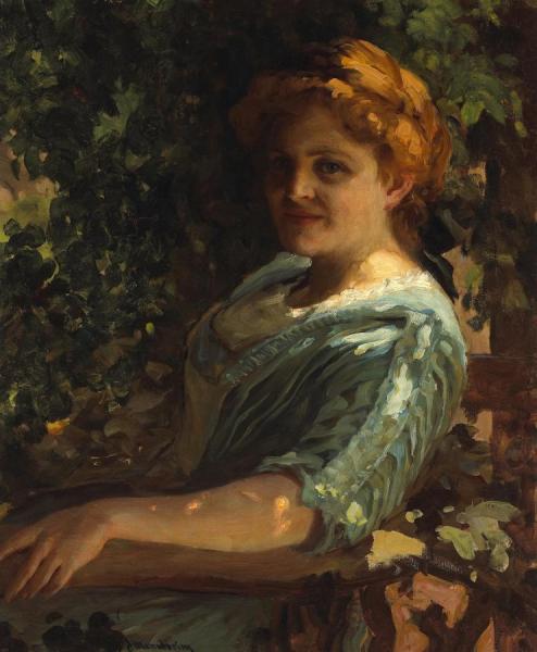 Portrait Of Miss Smith by Jean Mannheim