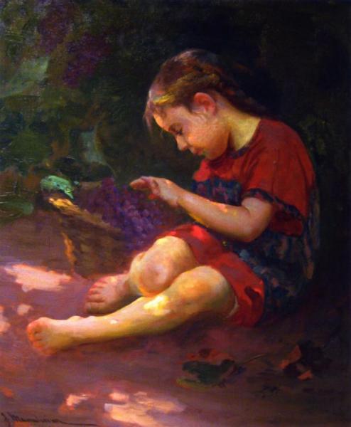 Red And Green by Jean Mannheim