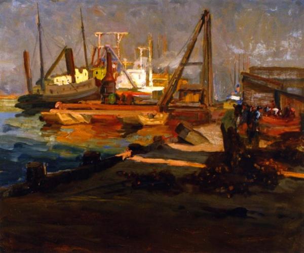 San Pedro Harbor by Jean Mannheim